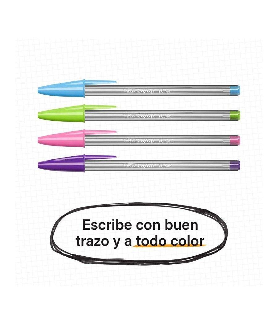 Caja de bolígrafos de tinta de aceite bic cristal fun 895793/ 20 unidades/ colores surtidos - Imagen 5