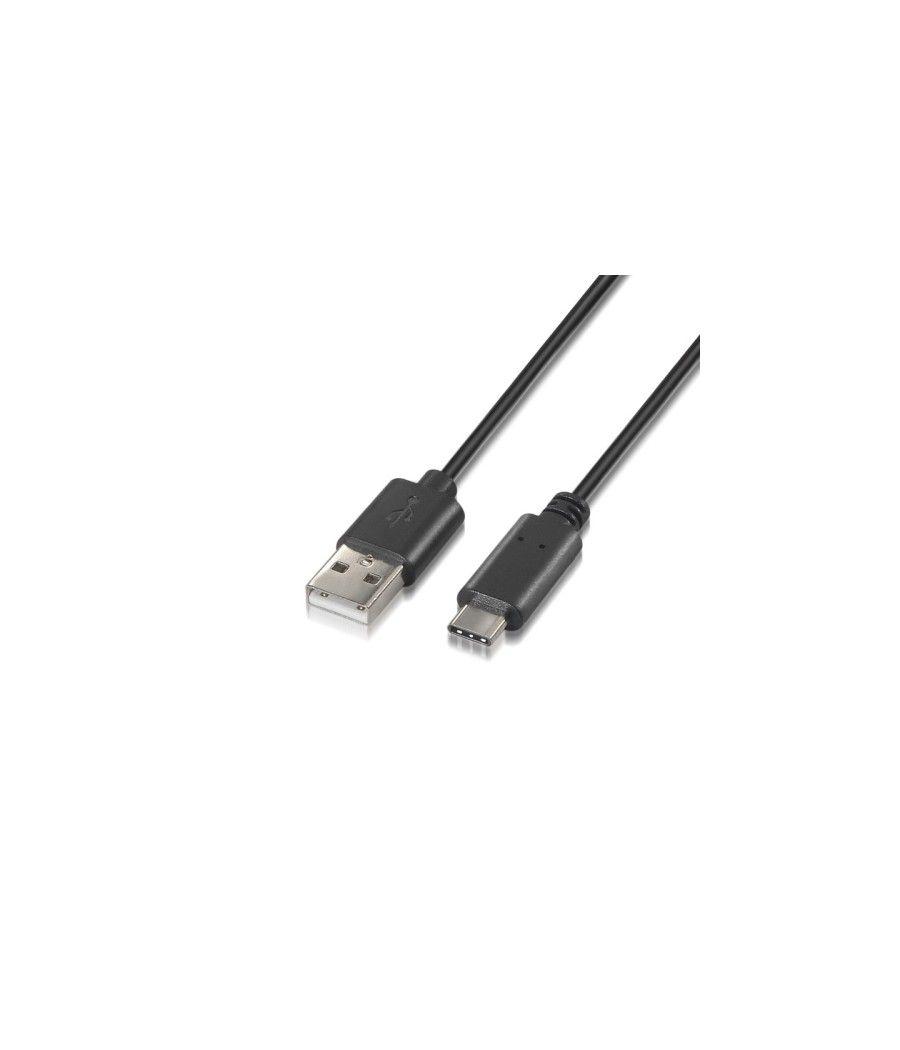 Nanocable - cable usb 2.0 3a tipo usb-c/m-a/m 2m negro - Imagen 1