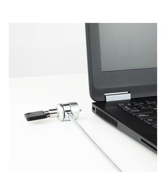 TooQ TQCLKC0025 cable antirrobo Plata 1,5 m - Imagen 4