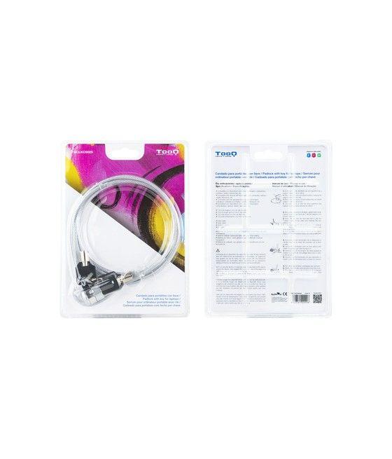 TooQ TQCLKC0025 cable antirrobo Plata 1,5 m - Imagen 10