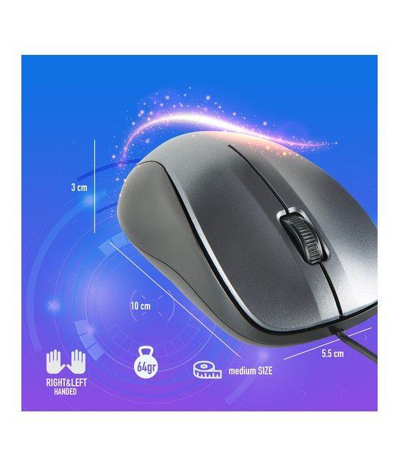 NGS CREW ratón Ambidextro USB tipo A Óptico 1200 DPI - Imagen 8