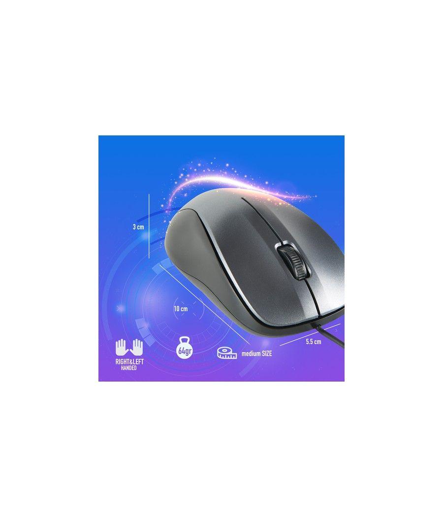 NGS CREW ratón Ambidextro USB tipo A Óptico 1200 DPI - Imagen 8
