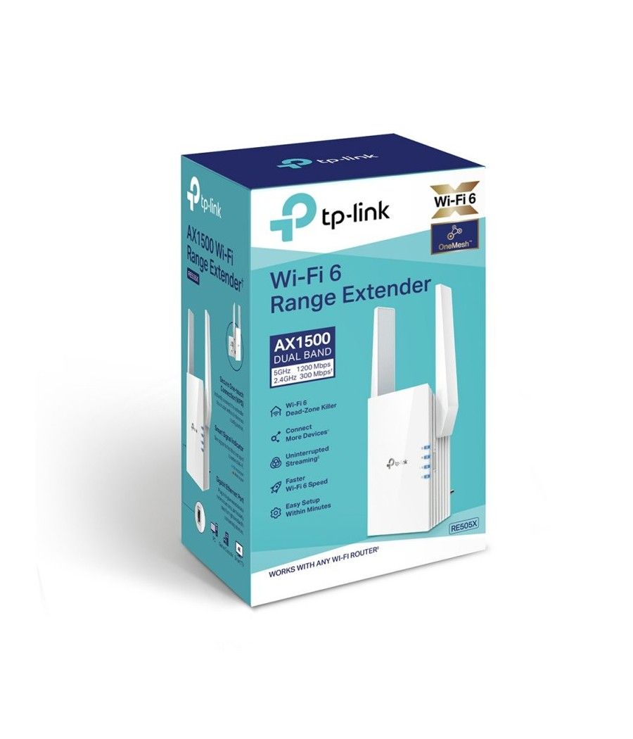 TP-Link RE505X Repetidor WiFi6 AX1500 1xGbE - Imagen 4