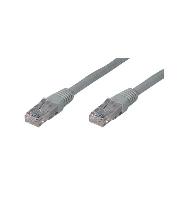 Phasak - Blister 4 unidades Cable de red latiguillo UTP CAT.6 de 0,25m - 24AWG - Color GRIS - Imagen 1
