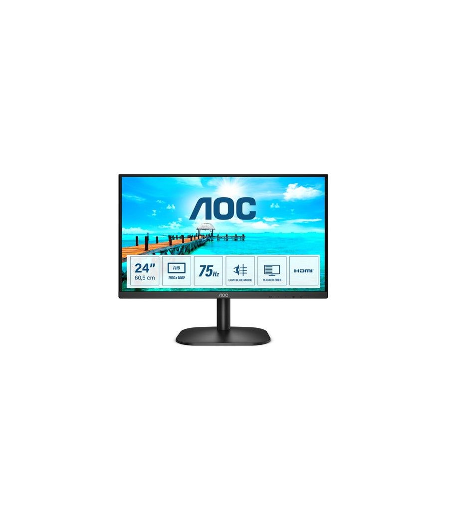 AOC B2 24B2XHM2 pantalla para PC 60,5 cm (23.8") 1920 x 1080 Pixeles Full HD LCD Negro - Imagen 1