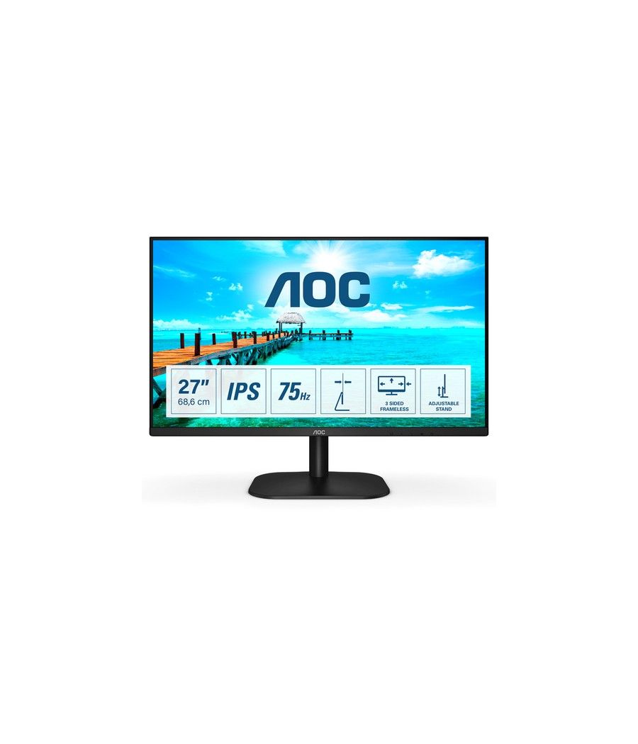AOC 27B2H pantalla para PC 68,6 cm (27") 1920 x 1080 Pixeles Full HD LED Negro - Imagen 1