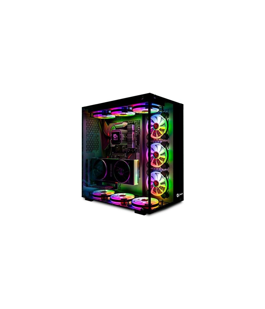 Talius - caja atx gaming cronos black rgb cristal templado usb 3.0 - Imagen 2
