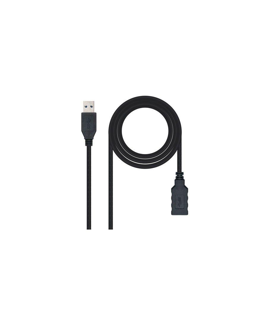 Nanocable Cable USB 3.0, Tipo A/M-A/H, Negro, 3.0 M - Imagen 1