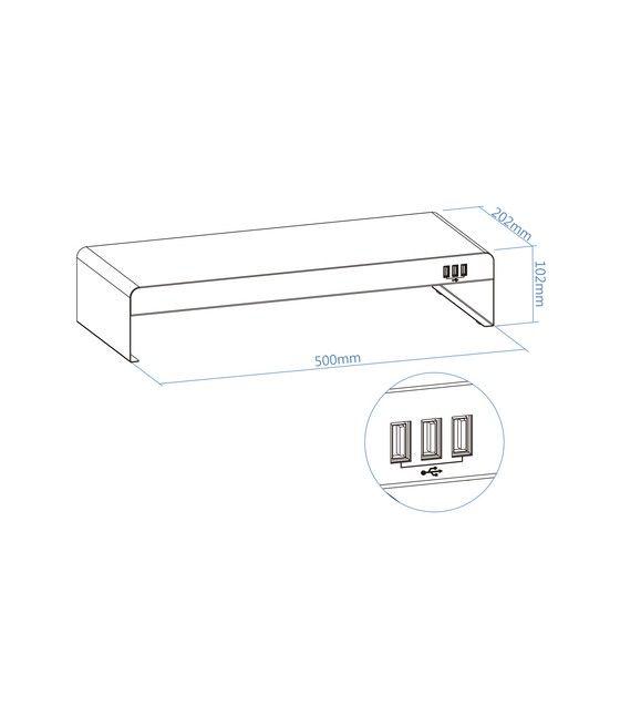 TooQ TQMR0124 soporte para monitor Independiente Negro - Imagen 4