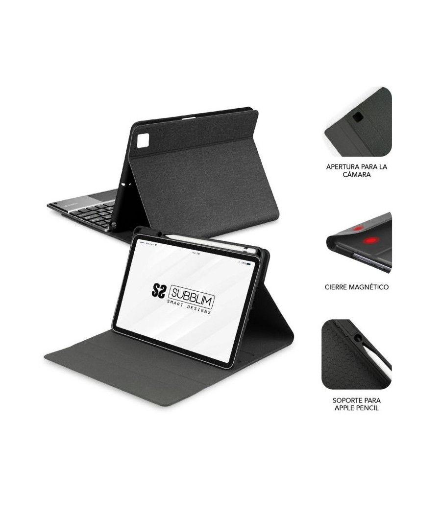Funda con teclado subblim keytab pro bluetooth touchpad para tablets apple ipad pro de 11' 2020/ negra - Imagen 5