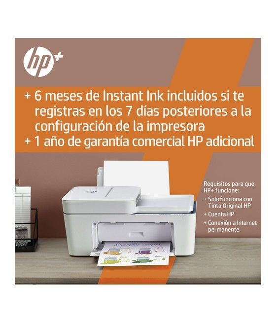 HP DeskJet 4130e Inyección de tinta térmica A4 4800 x 1200 DPI 8,5 ppm Wifi - Imagen 5