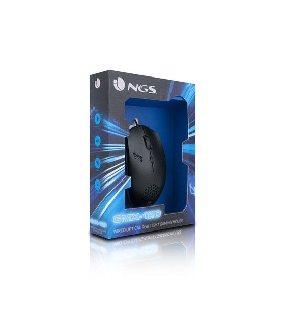 NGS GMX-120 ratón Ambidextro USB tipo A Óptico 1200 DPI - Imagen 7