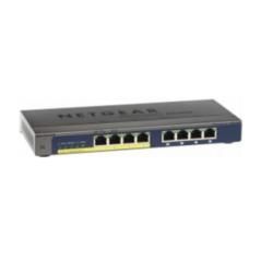 Netgear GS108PP No administrado Gigabit Ethernet (10/100/1000) Energía sobre Ethernet (PoE) Negro - Imagen 1