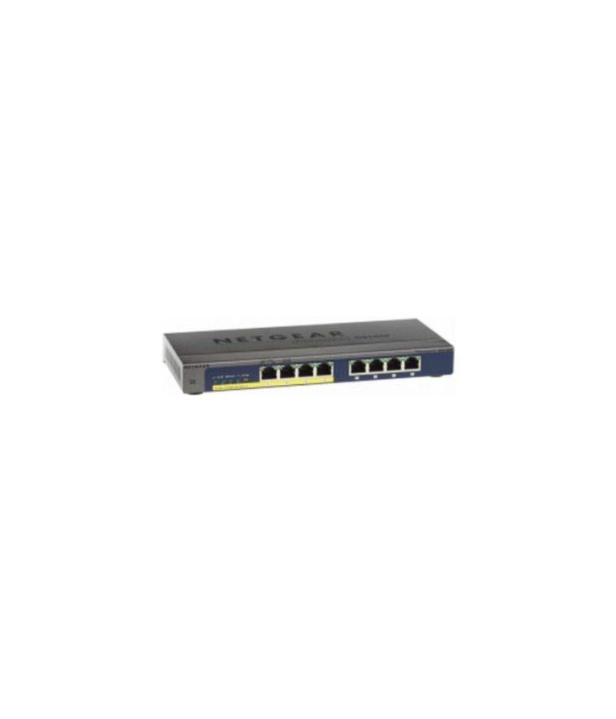 Netgear GS108PP No administrado Gigabit Ethernet (10/100/1000) Energía sobre Ethernet (PoE) Negro - Imagen 1