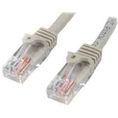 Cable 3m gris cat5e rj45 - Imagen 1