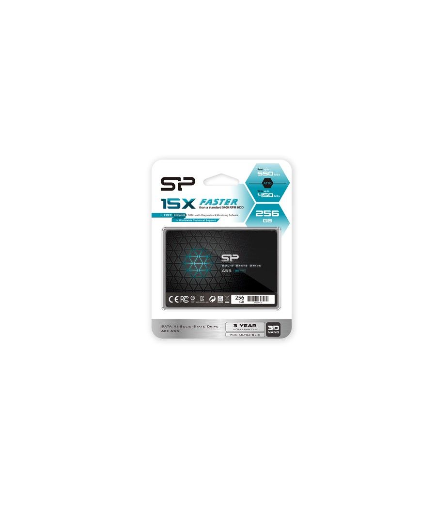 SP Ace A55 SSD 256GB 2.5" 7mm Sata3 - Imagen 2