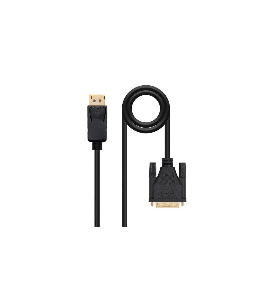 Nanocable Cable Conversor DP a DVI 1 M Negro - Imagen 1