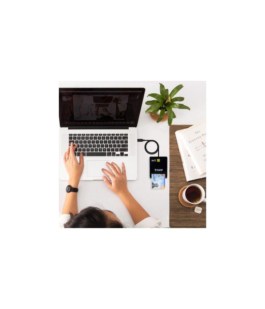 Tooq Lector de tarjetas DNIE SIM USB-C negro - Imagen 5