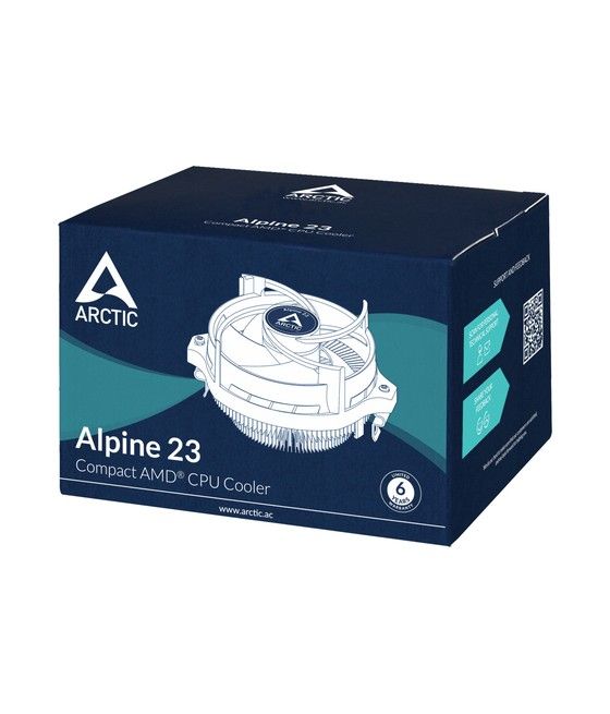 ARCTIC Alpine 23 - Compact AMD CPU-Cooler Procesador Set de refrigeración 9 cm Aluminio, Negro 1 pieza(s) - Imagen 7