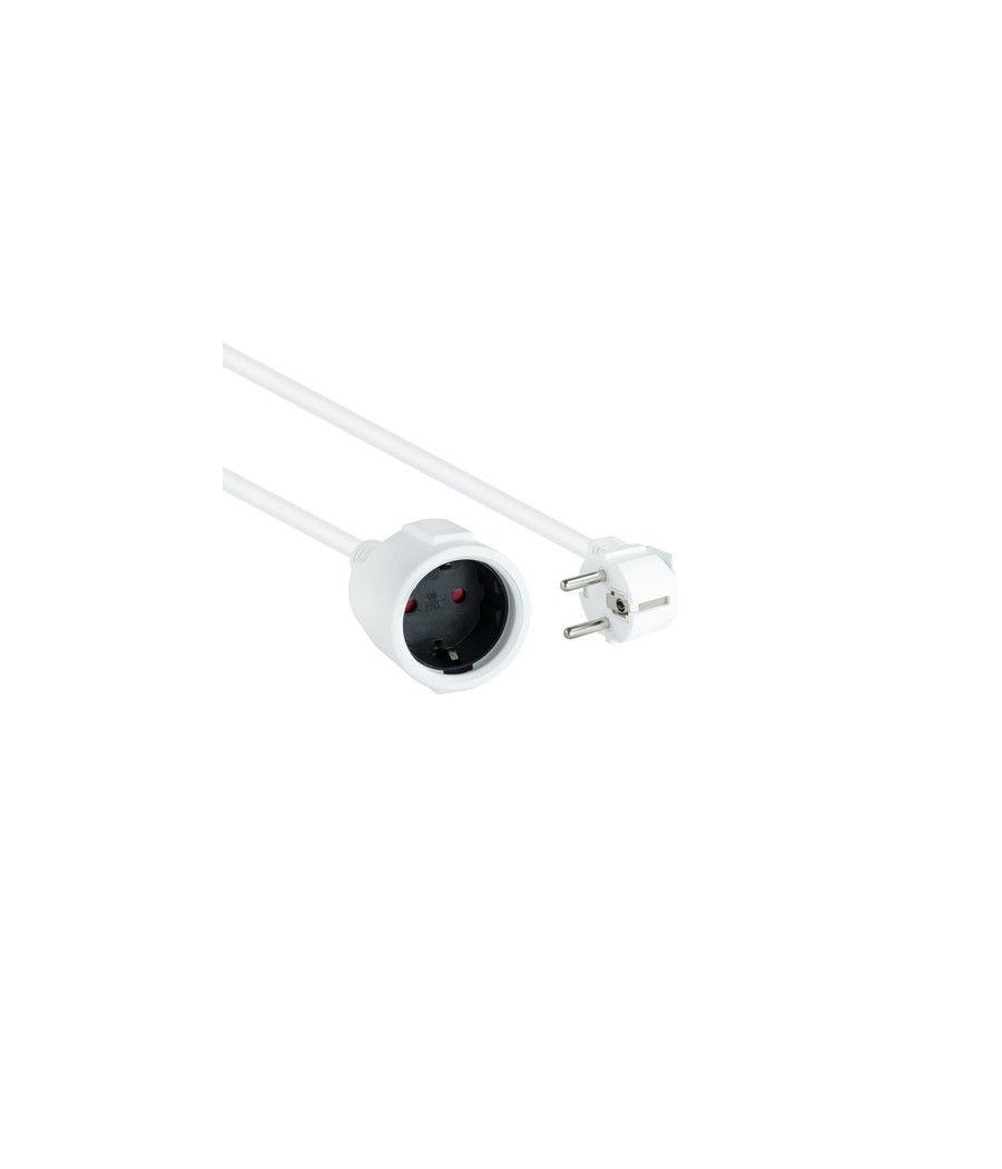 Nanocable Cable Alim. Alargador schuko blanco 10 M - Imagen 1