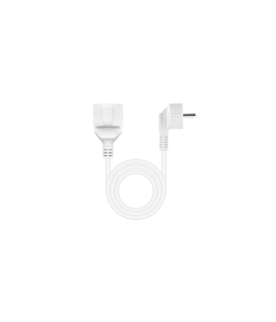 Nanocable Cable Alim. Alargador schuko blanco 10 M - Imagen 2