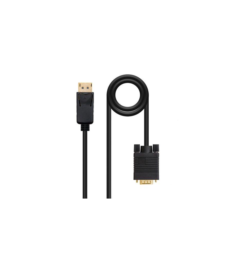 Nanocable Cable Conversor DP a VGA negro 1 M - Imagen 1