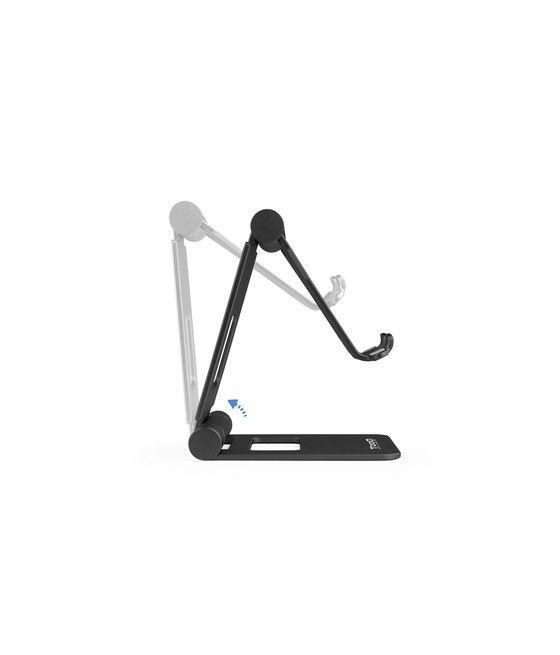 TooQ Soporte de sobremesa ajustable para teléfono / tablet hasta 10”, Negro - Imagen 5