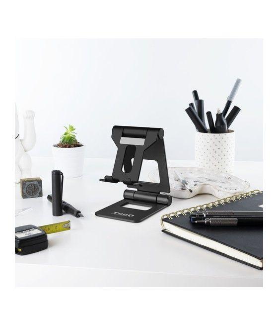 TooQ Soporte de sobremesa ajustable para teléfono / tablet hasta 10”, Negro - Imagen 8