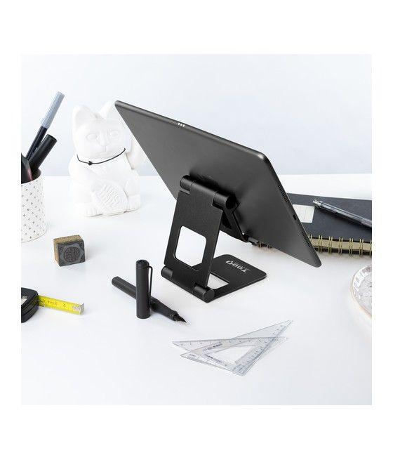 TooQ Soporte de sobremesa ajustable para teléfono / tablet hasta 10”, Negro - Imagen 9