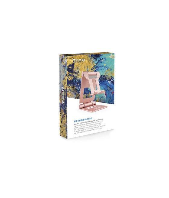 TooQ Soporte de sobremesa ajustable para teléfono / tablet hasta 10”, Rosa Velvet - Imagen 12