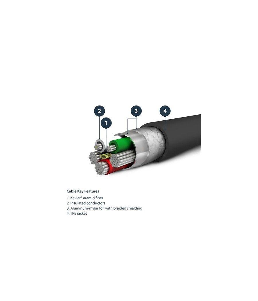 Cable 2m lightning mfi negro - Imagen 4