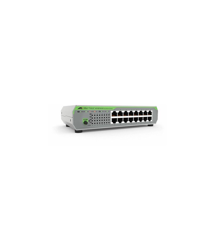 Allied Telesis AT-FS710/16-50 No administrado Fast Ethernet (10/100) 1U Verde, Gris - Imagen 2