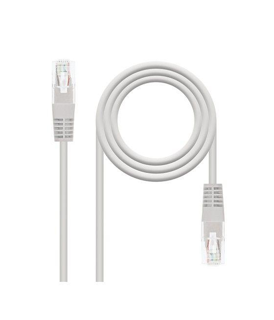 Nanocable Cable de red latiguillo RJ45 Cat.6 UTP AWG24, Gris, 1.5m - Imagen 1