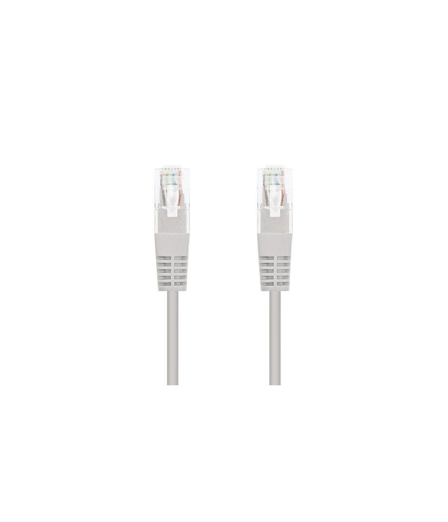 Nanocable Cable de red latiguillo RJ45 Cat.6 UTP AWG24, Gris, 1.5m - Imagen 2