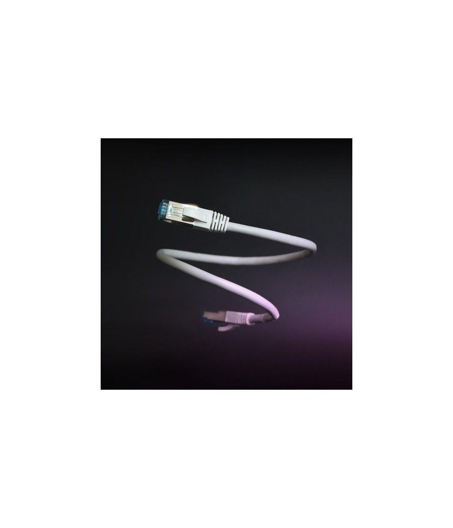 Nanocable Cable de Red Cat.7 600MHZ LSZH SFTP PIMF AWG26, Gris, 30 cm - Imagen 4