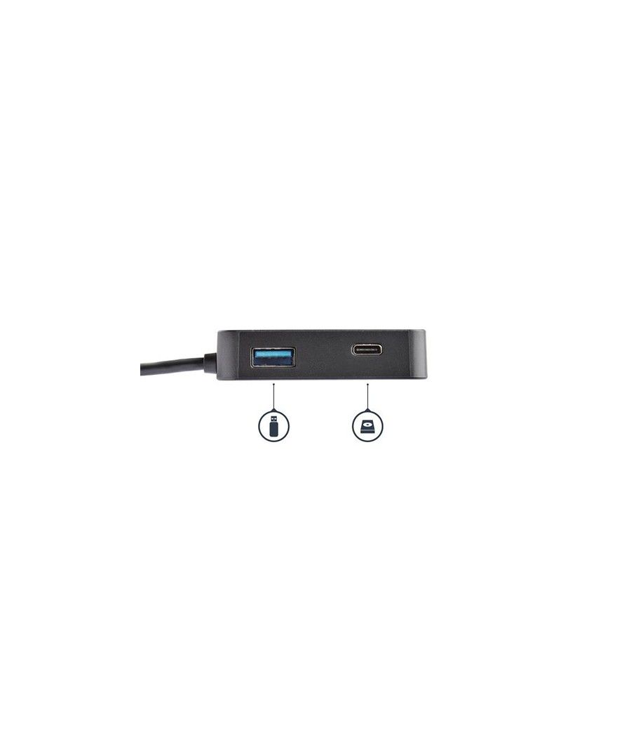 StarTech.com Adaptador Multipuertos USB Tipo C para Ordenador Portátil - Docking Station USB-C con Red HDMI 4K y USB-A - Imagen 