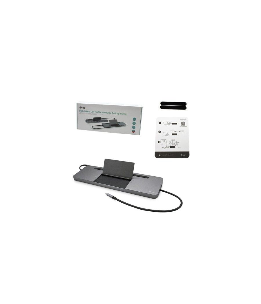 i-tec Metal USB-C Ergonomic 4K 3x Display Docking Station + Power Delivery 85 W - Imagen 9