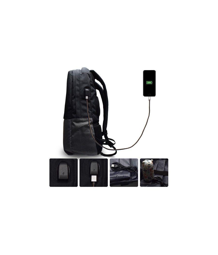 EWENT EW2529 Mochila 17.3" + Puerto usb - Imagen 2