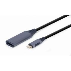 Gembird Adaptador USB Type-C a HDMI Gris