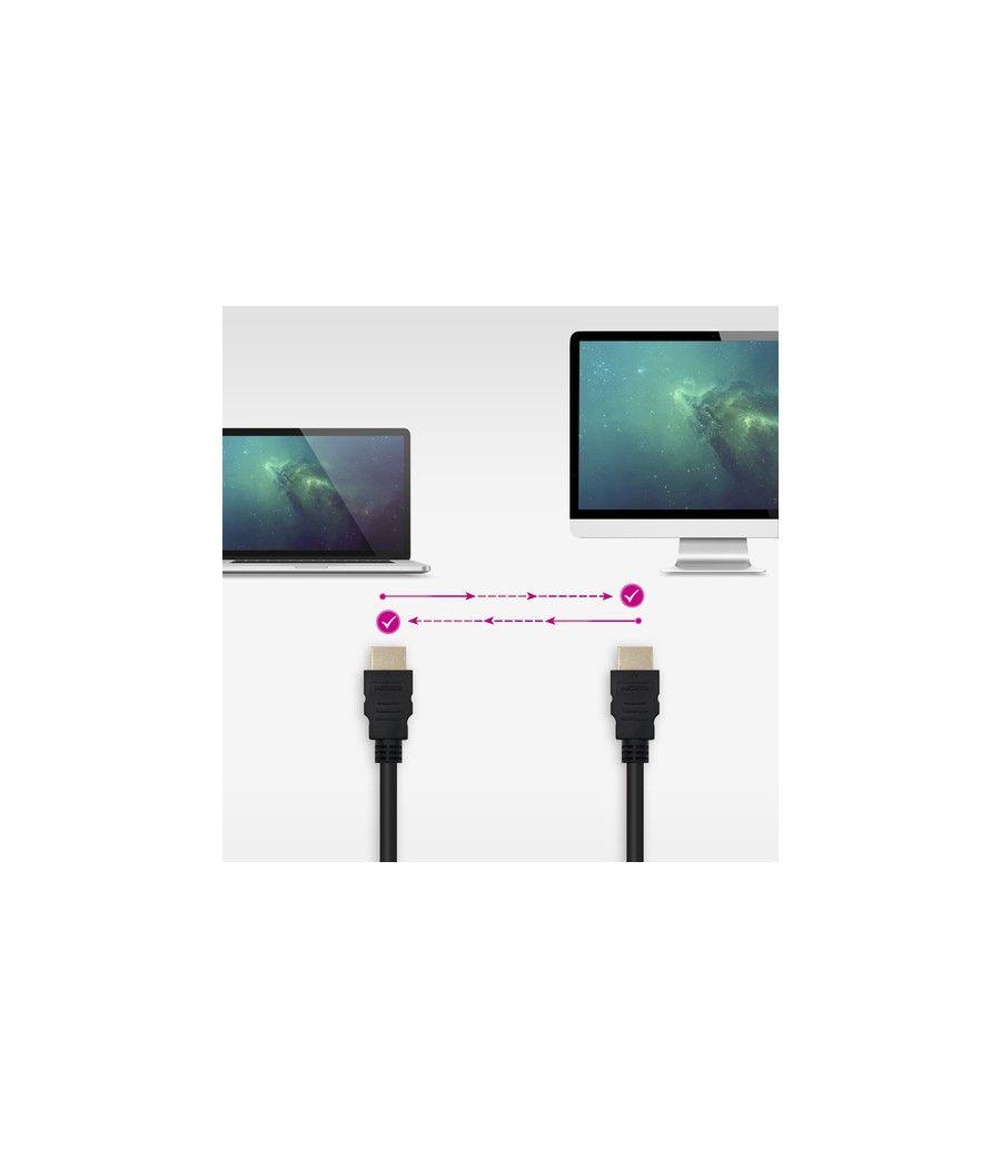 Nanocable Cable HDMI V1.4 Alta Velocidad / HEC), A/M-A/M, Negro, 1.5 m - Imagen 4