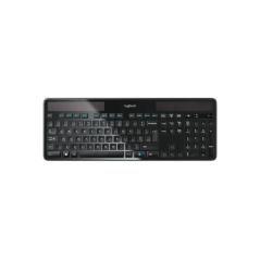 Logitech Wireless Solar Keyboard K750 teclado RF inalámbrico QWERTY Español Negro - Imagen 1