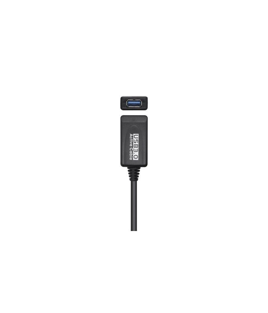 Cable alargador usb 3.0 aisens a105-0525/ usb macho - usb hembra/ 5m/ negro - Imagen 2