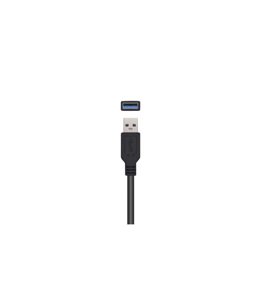 Cable alargador usb 3.0 aisens a105-0525/ usb macho - usb hembra/ 5m/ negro - Imagen 3