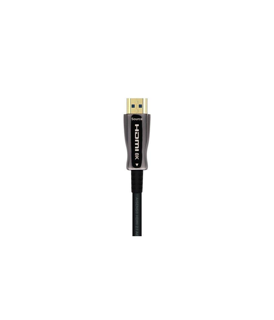 Cable hdmi 2.1 aoc 8k aisens a153-0521/ hdmi macho - hdmi macho/ 50m/ negro - Imagen 3