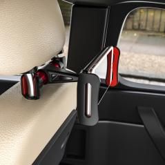 Soporte de coche para smartphone/tablet aisens msc1p-105/ negro y rojo - Imagen 4