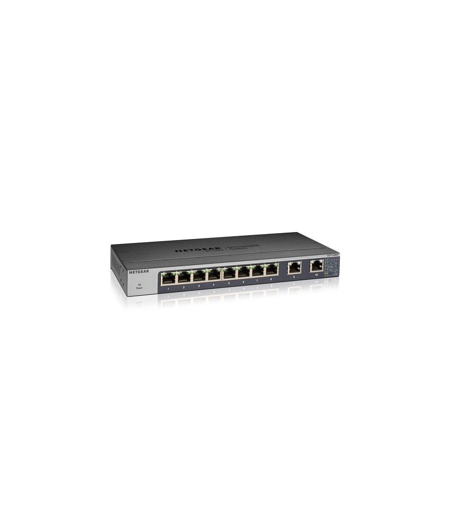 Netgear GS110MX No administrado 10G Ethernet (100/1000/10000) Negro - Imagen 2