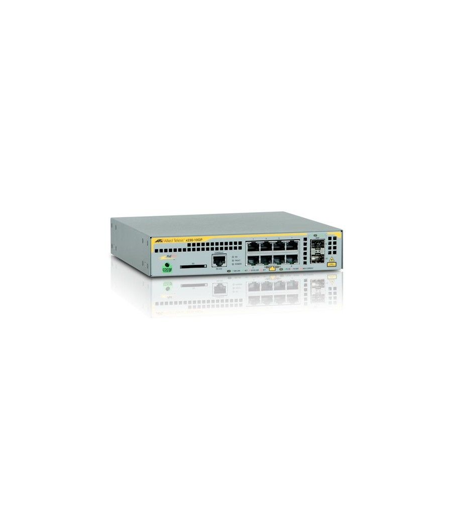 Allied Telesis AT-x230-10GP-50 Gestionado L2+ Gigabit Ethernet (10/100/1000) Energía sobre Ethernet (PoE) Gris - Imagen 1