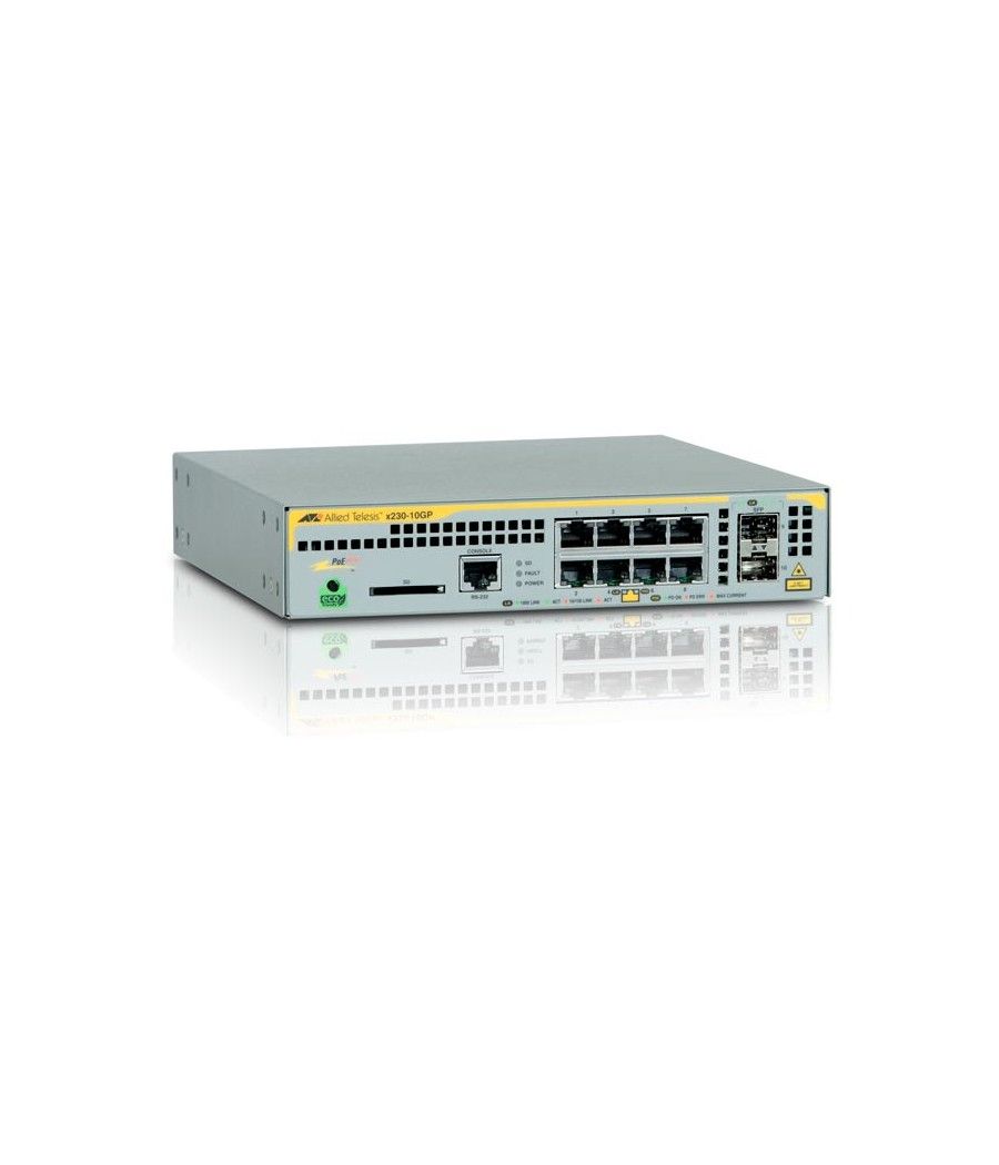 Allied Telesis AT-x230-10GP-50 Gestionado L2+ Gigabit Ethernet (10/100/1000) Energía sobre Ethernet (PoE) Gris - Imagen 2