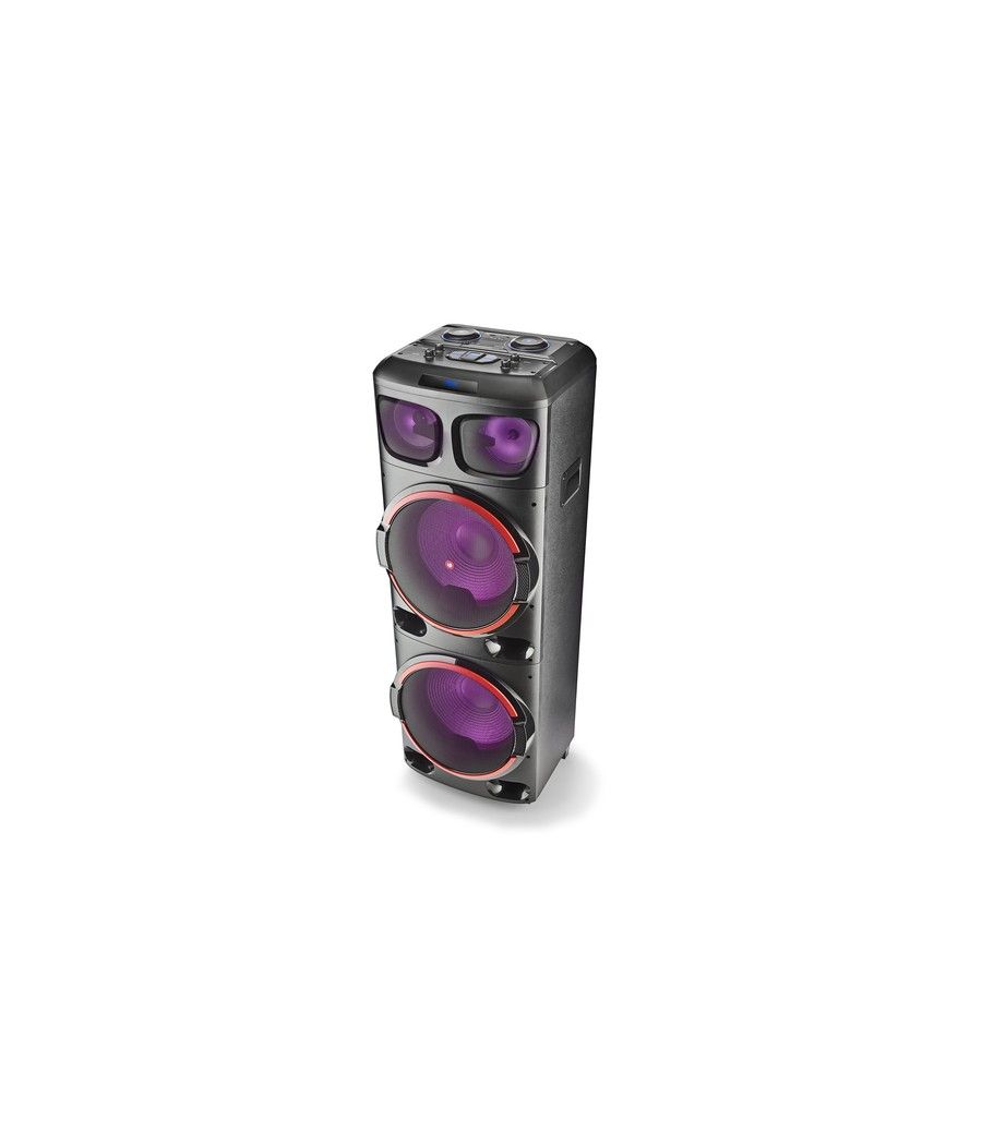 Ngs - altavoz dj premium speaker wild dub 3 - 1200w - doble subwoofer 15" - bluetooth y tws - usb/microsd/auxin - Imagen 3