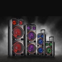 Ngs - altavoz dj premium speaker wild dub 3 - 1200w - doble subwoofer 15" - bluetooth y tws - usb/microsd/auxin - Imagen 7